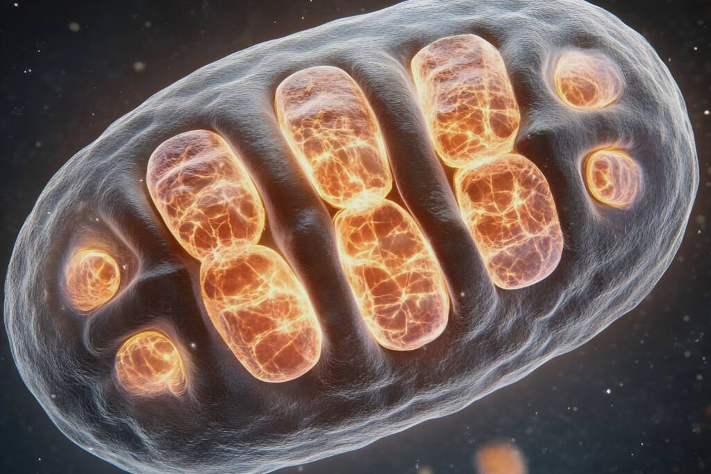 Illustration der mitochondrialen Energieproduktion